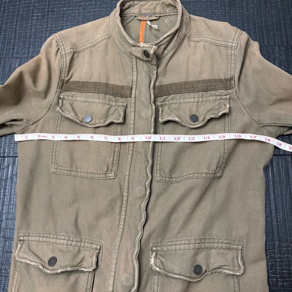 Free People Tan Military Jacket - Picture 6 of 10